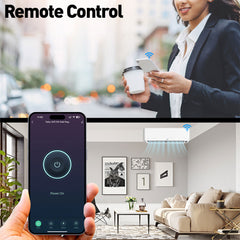 A Photo Of Tellur Smart WiFi Wall Plug with Energy Monitoring, 3600W, 16A, PD20W, USB 18W, Child Protection - White