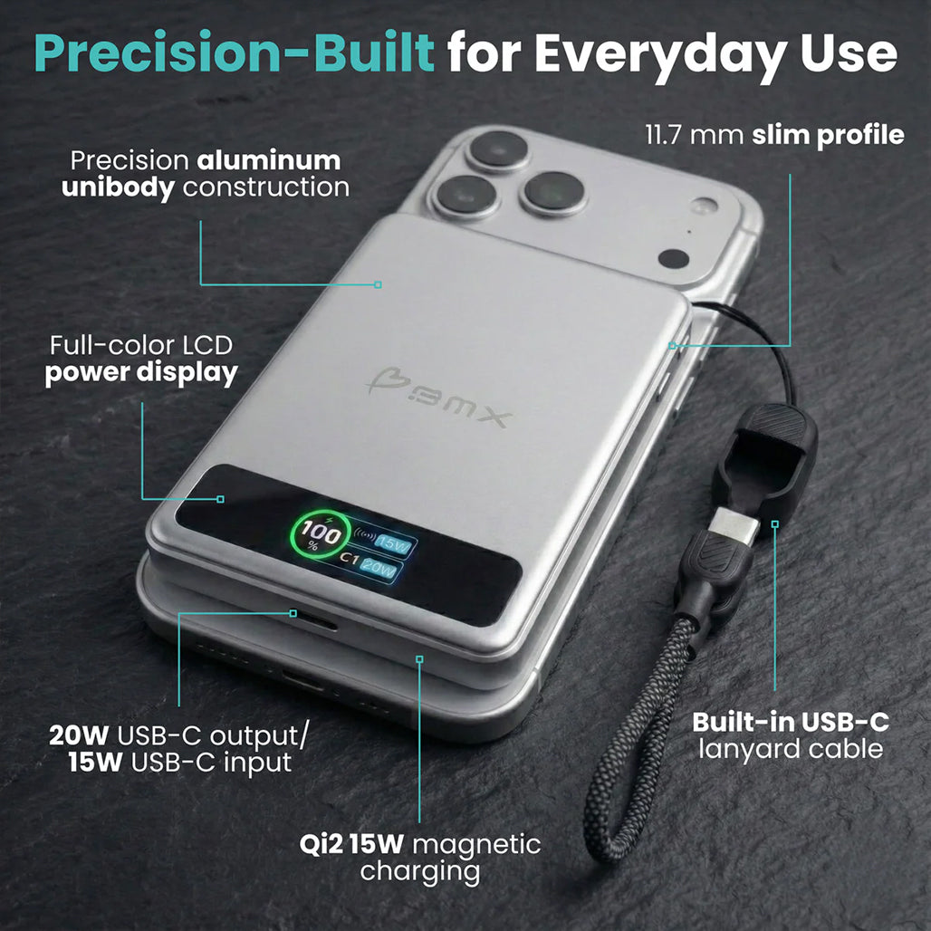 A Photo Of BMX SolidSafe™ 5K Solid-State Magnetic Power Bank