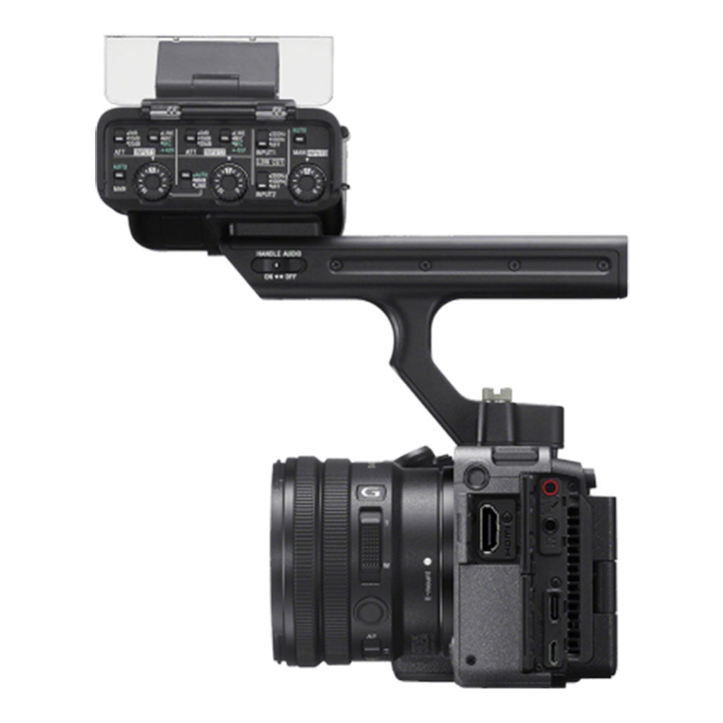 A Photo Of Sony Cinema Line FX30 Super 35 Camera with XLR Handle Unit