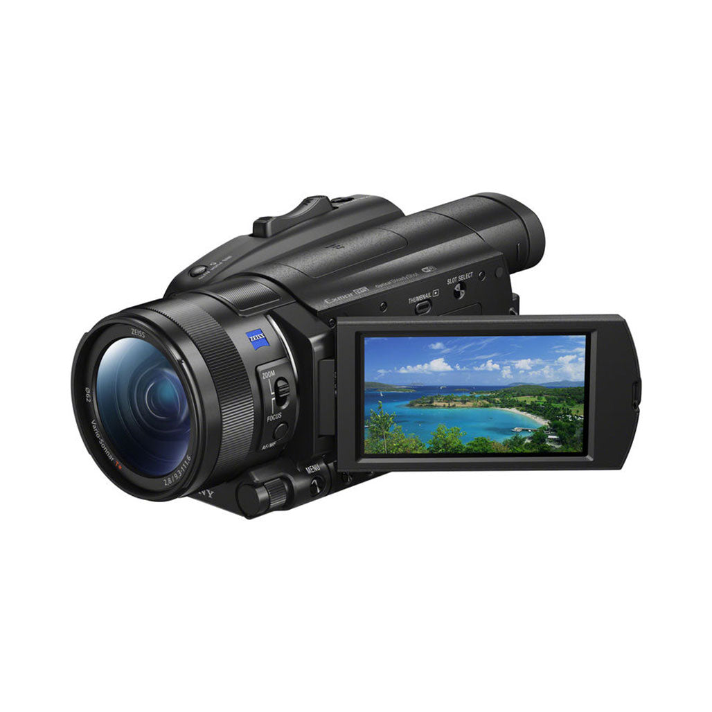 A Photo Of Sony FDR-AX700 - 4K HDR Camcorder with Fast Hybrid AF