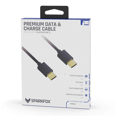A Photo Of Sparkfox PlayStation 5 Premium Braided Data & Charge Cable (4 meters, Type-C to Type-C)