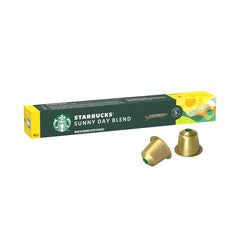 A Photo Of Starbucks Sunny Day Blend by Nespresso® – Blonde Roast Coffee Capsules (10 Pack)