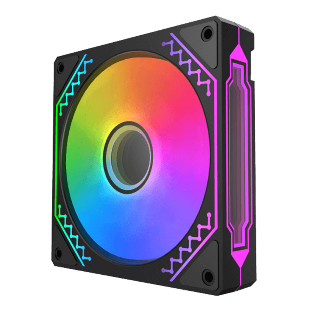 A Photo Of Xigmatek Starz Pro | 120mm ARGB Infinity Mirror Fan Kit