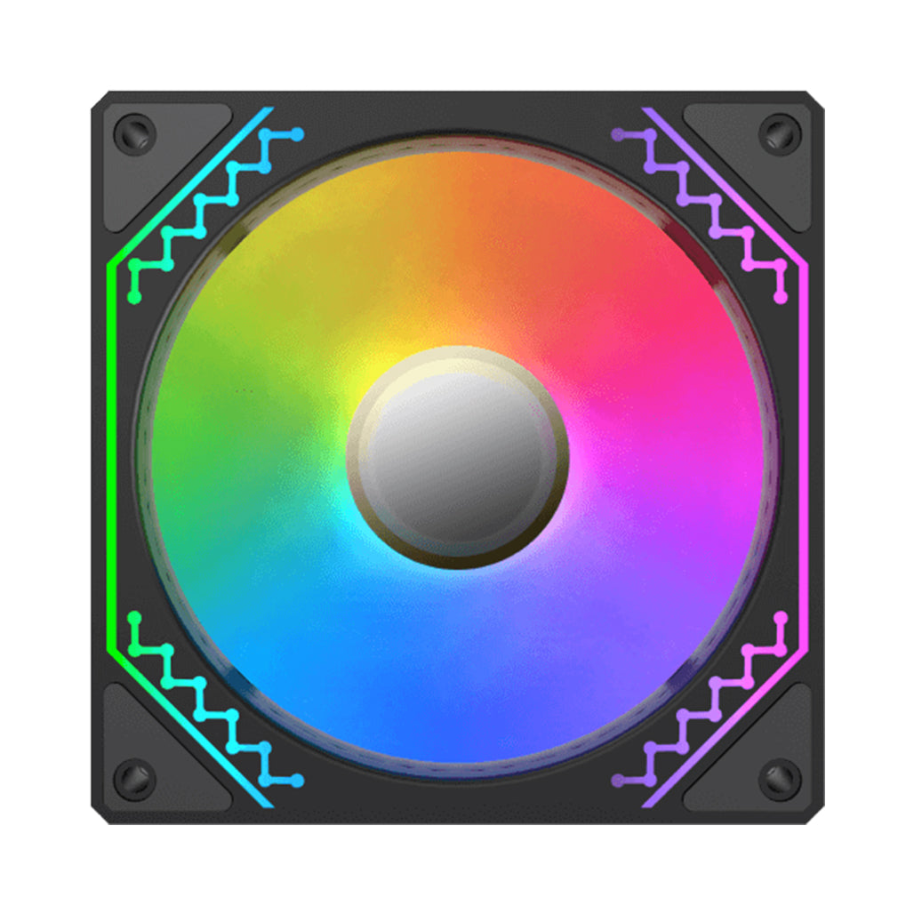 A Photo Of Xigmatek Starz Pro | 120mm ARGB Infinity Mirror Fan Kit