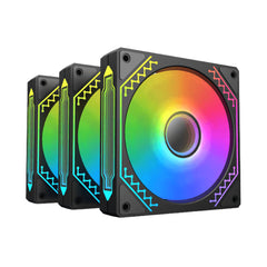 A Photo Of Xigmatek Starz Pro | 120mm ARGB Infinity Mirror Fan Kit