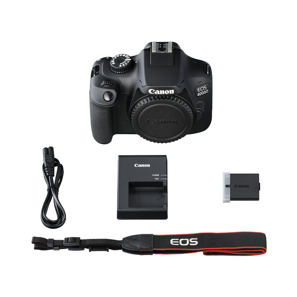 A Photo Of Canon EOS 4000D - DSLR Camera with 18-55mm III Lens