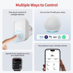 A Photo Of SwitchBot 4 in 1 Hub Gen 2 | Smart Hygrometer, Scene Launch Buttons, and Smart Alerts