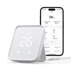 A Photo Of SwitchBot 4 in 1 Hub Gen 2 | Smart Hygrometer, Scene Launch Buttons, and Smart Alerts