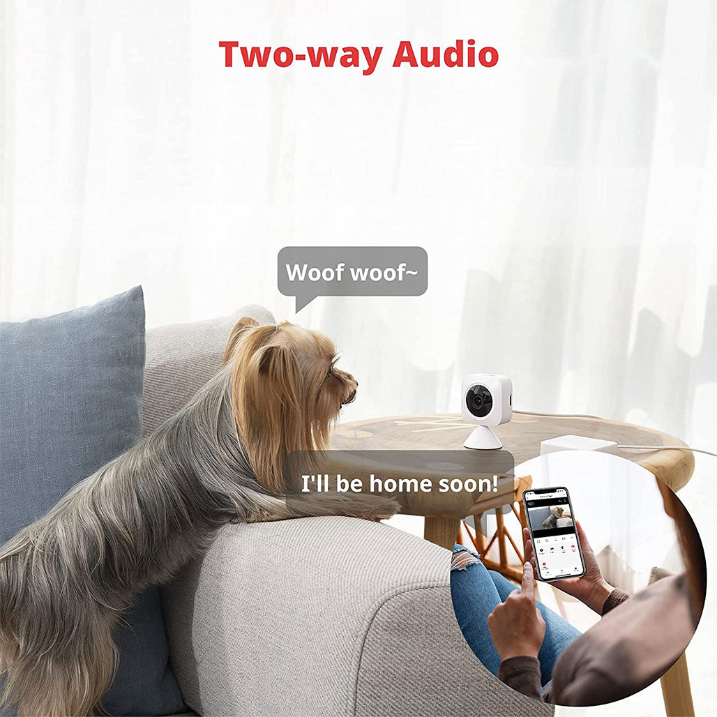 A Photo Of SwitchBot Indoor Cam W1301200-WHT | 1080p HD Security Camera with Night Vision and Wide Angle