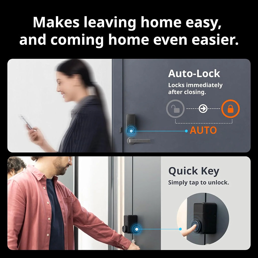 A Photo Of SwitchBot Lock Pro Smart Door Lock – Matter-Compatible, Voice Control, 15 Unlock Methods, Long Battery Life