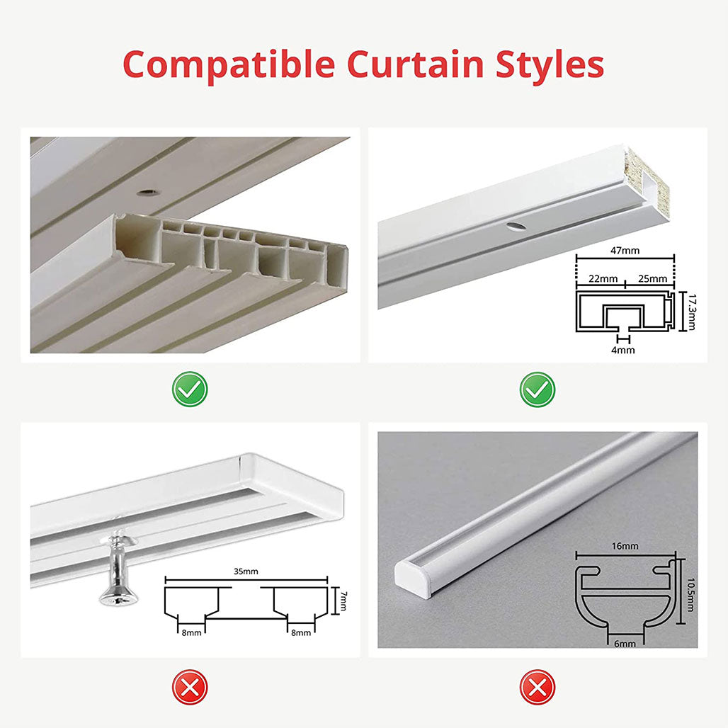 A Photo Of SwitchBot Curtain (U Rail) SWITCHBOT-41-WH | Smart Curtain Opener for U-Shaped Rails