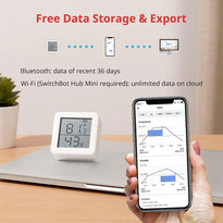 SwitchBot Thermometer Hygrometer Hub Mini Smart Remote – Accurate Home Climate Monitoring