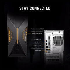 A Photo Of ASUS TUF Gaming T500 - T500MV-13620H476W - Core i7-13620H - 32GB Ram - 1TB SSD - RTX 5060Ti 8GB - Includes Keyboard and Mouse