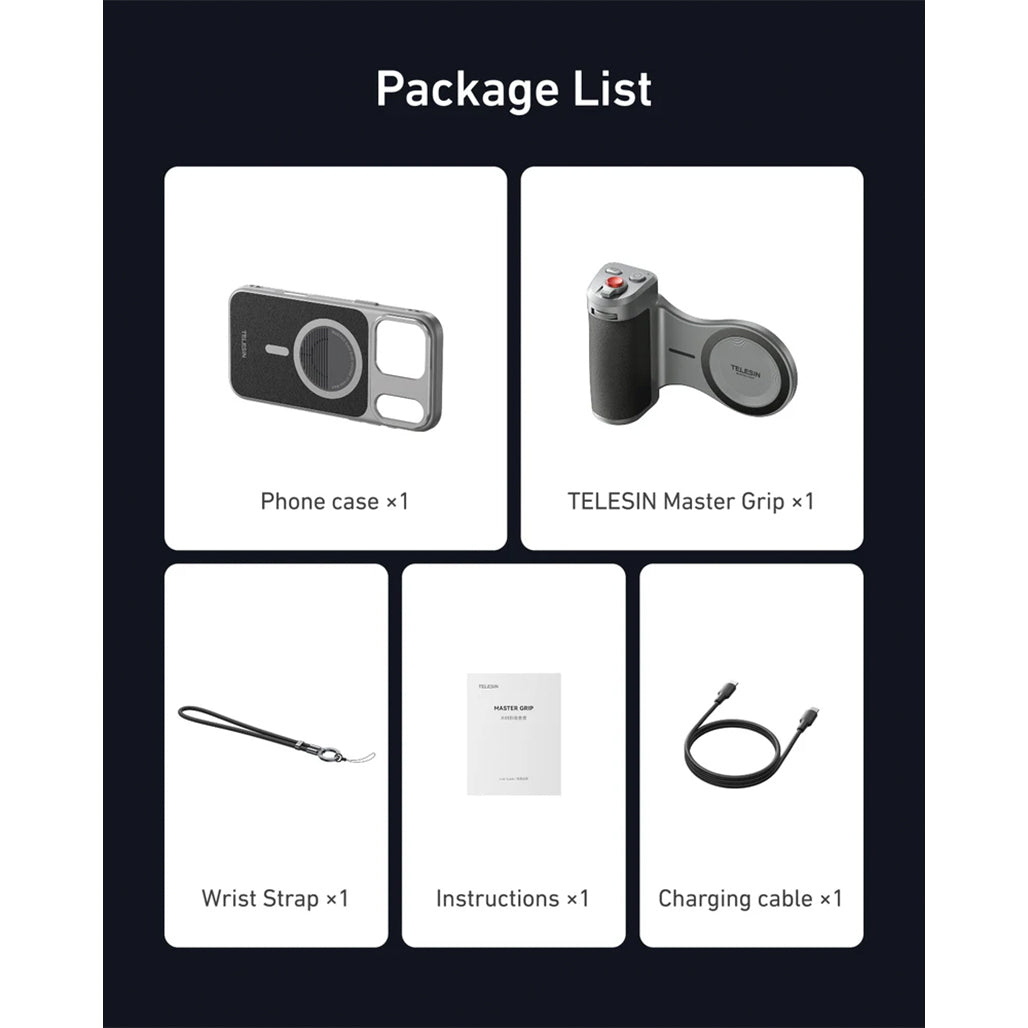 A Photo Of TELESIN Master Grip for iPhone17 Pro max