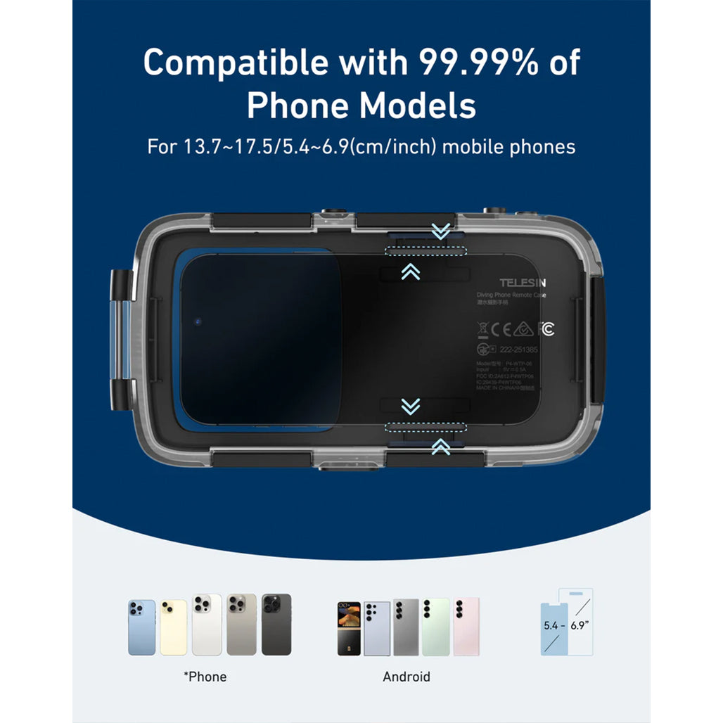 A Photo Of TELESIN Waterproof Underwater Diving Phone Case