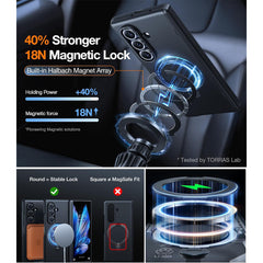 A Photo Of TORRAS Ostand Spin Magnetic Case for Samsung Z Fold 7 - Includes 2 Screen Protectors