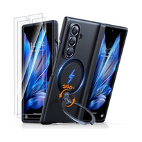 TORRAS Ostand Spin Magnetic Case for Samsung Z Fold 7 - Includes 2 Screen Protectors