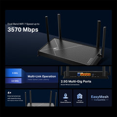 A Photo Of TP-Link Archer BE230 - BE3600 Dual-Band Wi-Fi 7 Router