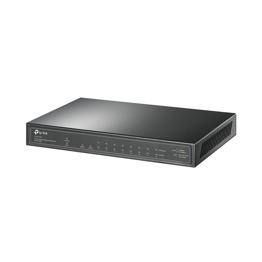A Photo Of TP-Link TL-SG1210P - 10-Port Gigabit Desktop Switch with 8 PoE+ Ports