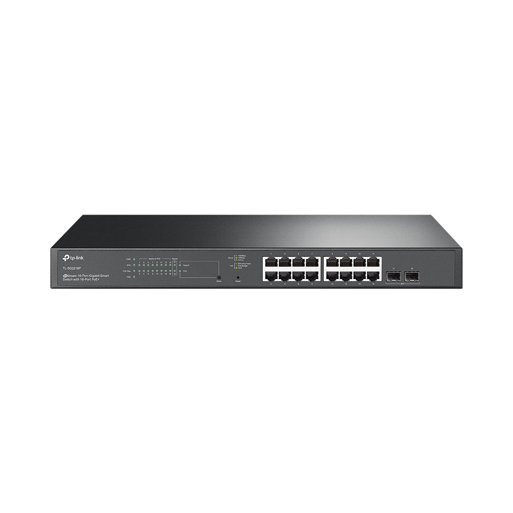 A Photo Of TP-Link TL-SG2218P - JetStream 18-Port Gigabit Smart Switch with 16 PoE+ Ports and Omada SDN Integration