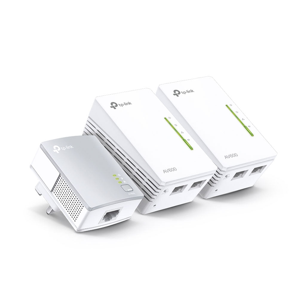 A Photo Of TP-Link TL-WPA4220 TKIT Powerline 600 Wi-Fi 3-Pack Kit