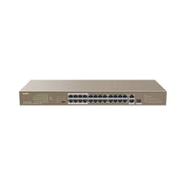 Tenda TEF1126P-24-250W 28-Port PoE Switch – 24 PoE Outputs & 4 Uplinks, 250W Budget