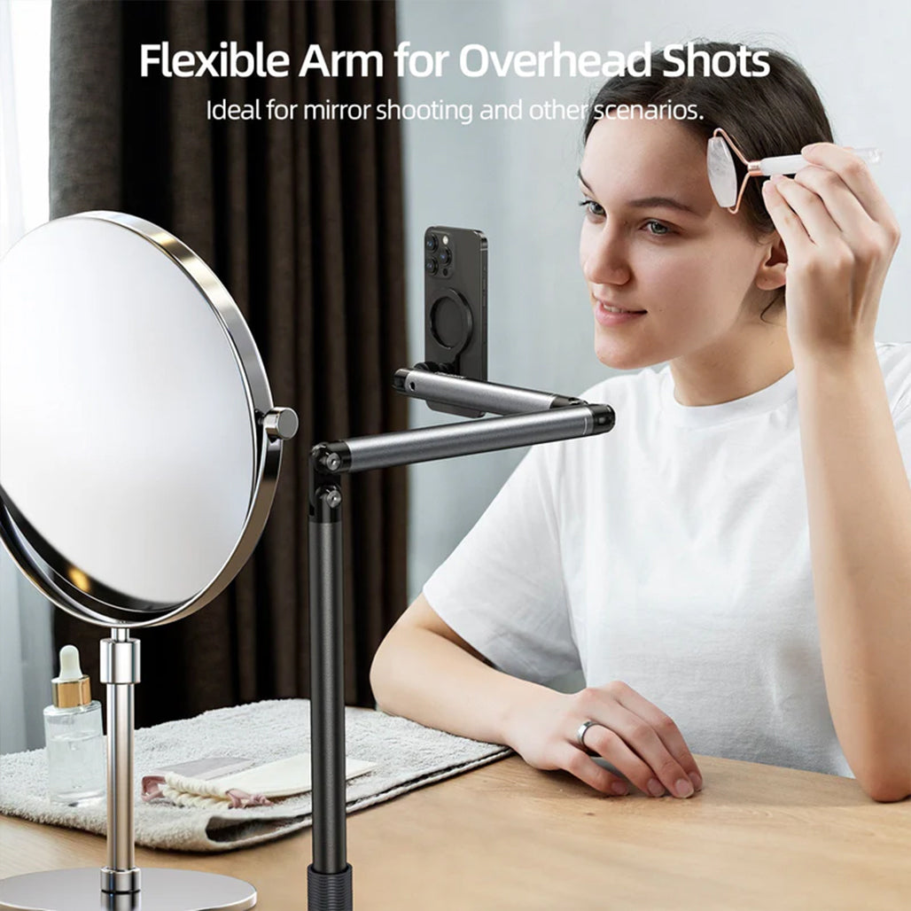 A Photo Of Telesin Magnetic Floor Stand for Mobile Video & Live Streaming