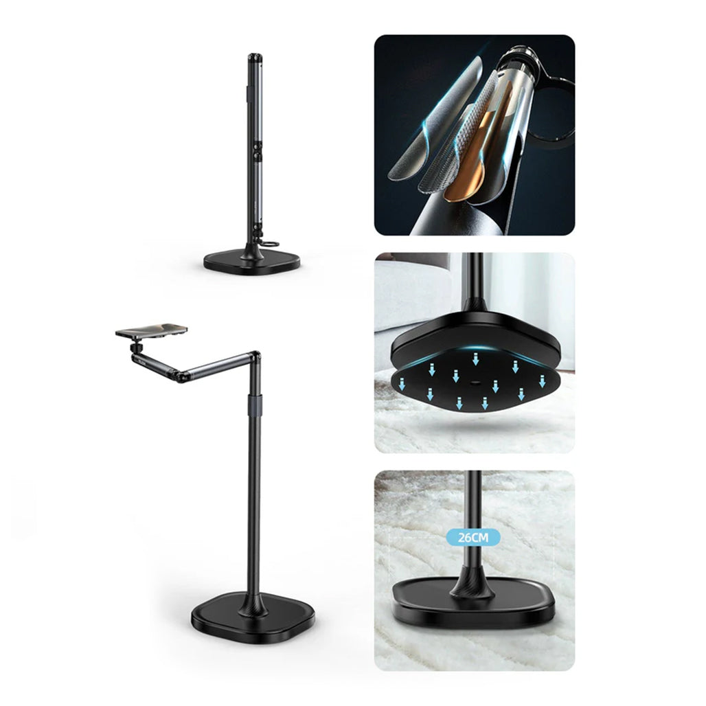 A Photo Of Telesin Magnetic Floor Stand for Mobile Video & Live Streaming