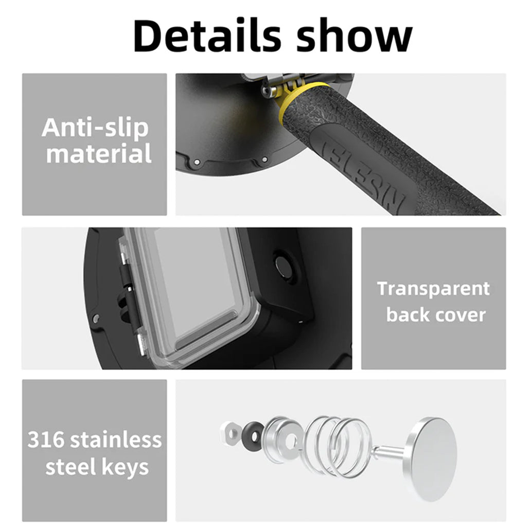 A Photo Of Telesin Waterproof Dome Port for GoPro HERO 9/10/11/12/13