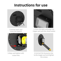 A Photo Of Telesin Waterproof Dome Port for GoPro HERO 9/10/11/12/13