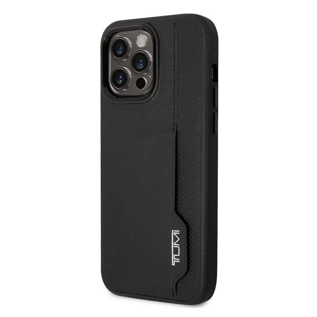 A Photo Of Tumi HC Leather Case With Vertical Card Slot for iPhone 14 Pro