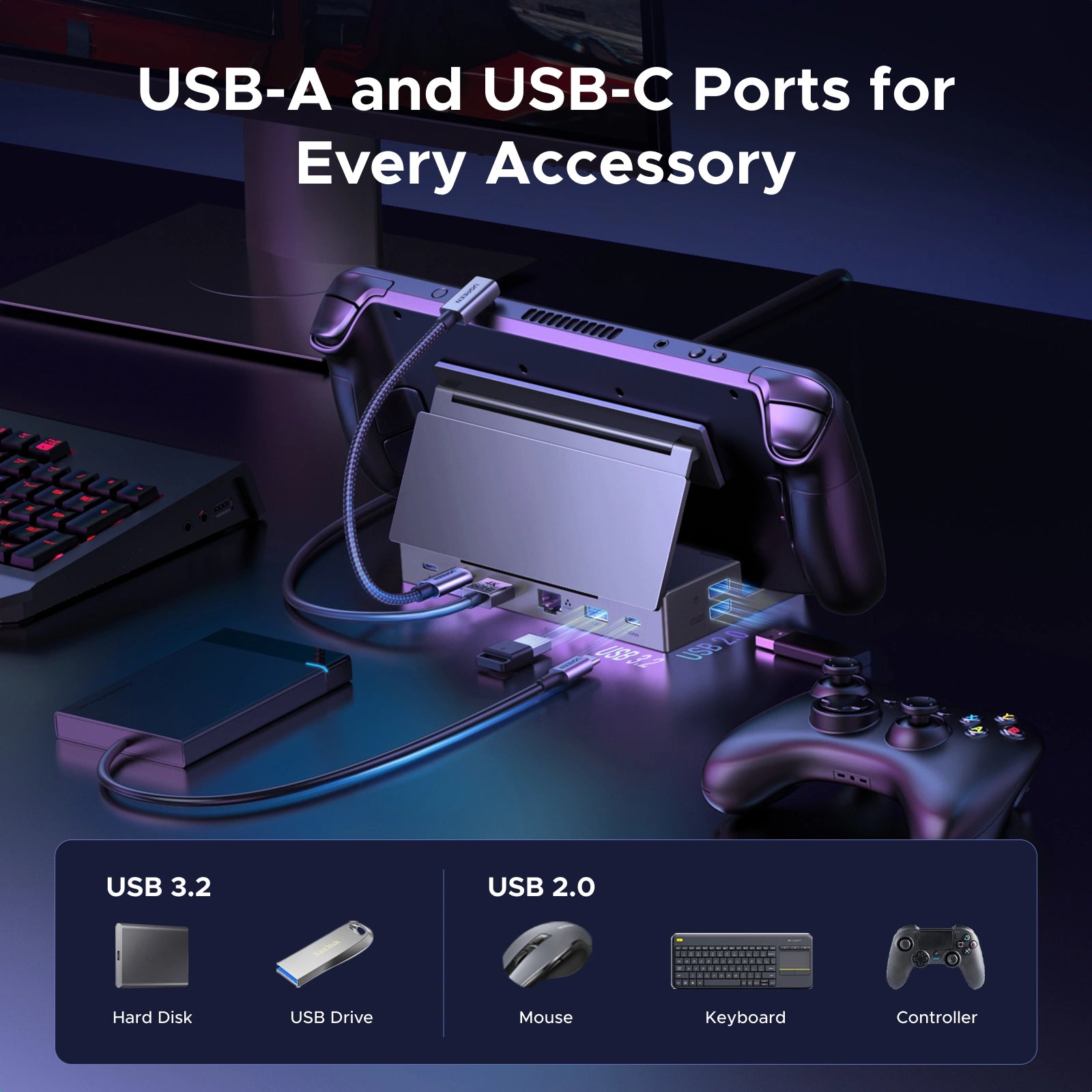 A Photo Of UGREEN 9-in-1 USB-C Hub CM800 - 55733