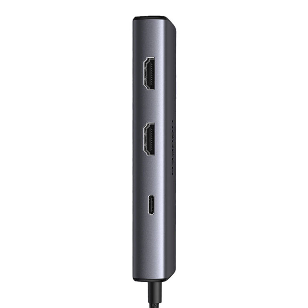 A Photo Of UGREEN CM498 6-in-1 USB-C Hub Adapter with Dual HDMI 8K