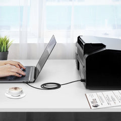 A Photo Of UGREEN USB-C to USB-B Printer Cable 2M – High-Speed, Durable, and Flexible