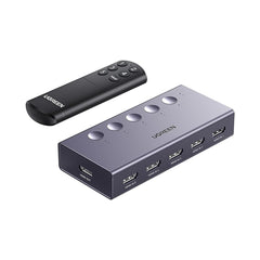 A Photo Of UGreen HDMI Switch 5-in-1 Out | 4K@60Hz HDMI Splitter with Remote Control | Supports HDR, VRR, and Dynamic HDR