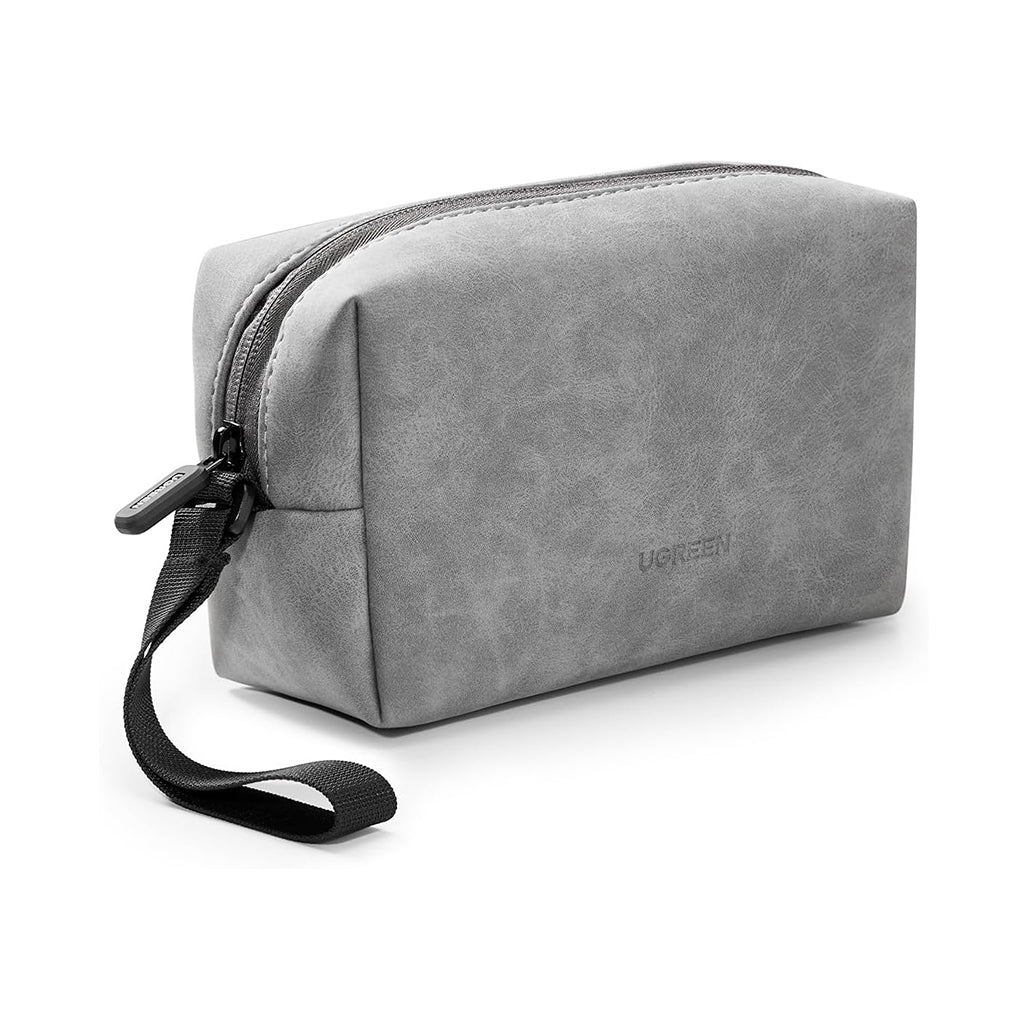 A Photo Of UGREEN Hard Drive Storage Bag – Waterproof PU Leather Travel Organizer for Digital Accessories, Cables, Power Banks, and Gadgets