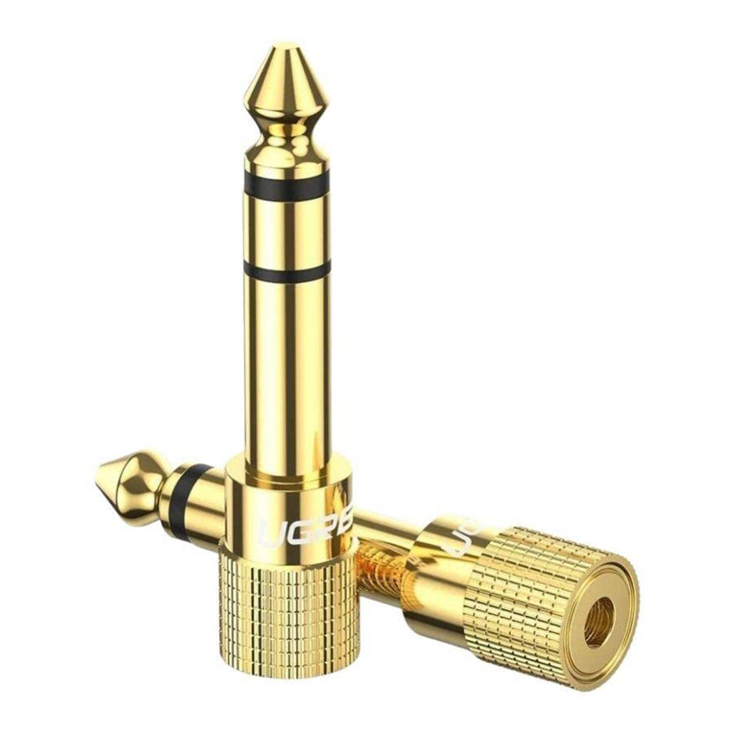 A Photo Of UGreen 3.5mm to 6.35mm Headphone Jack Adapter | Gold-Plated Audio Converter