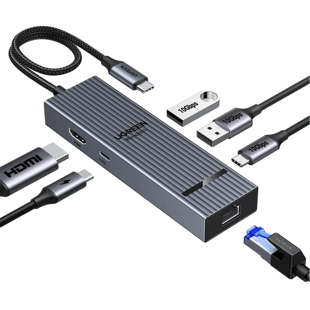 A Photo Of UGREEN Revodok 6-in-1 USB-C Hub with 4K@60Hz HDMI