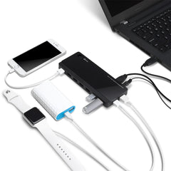 A Photo Of TP-Link UH720 USB 3.0 7-Port Hub with 2 High-Speed Charging Ports – Expand Connectivity and Power Efficiency
