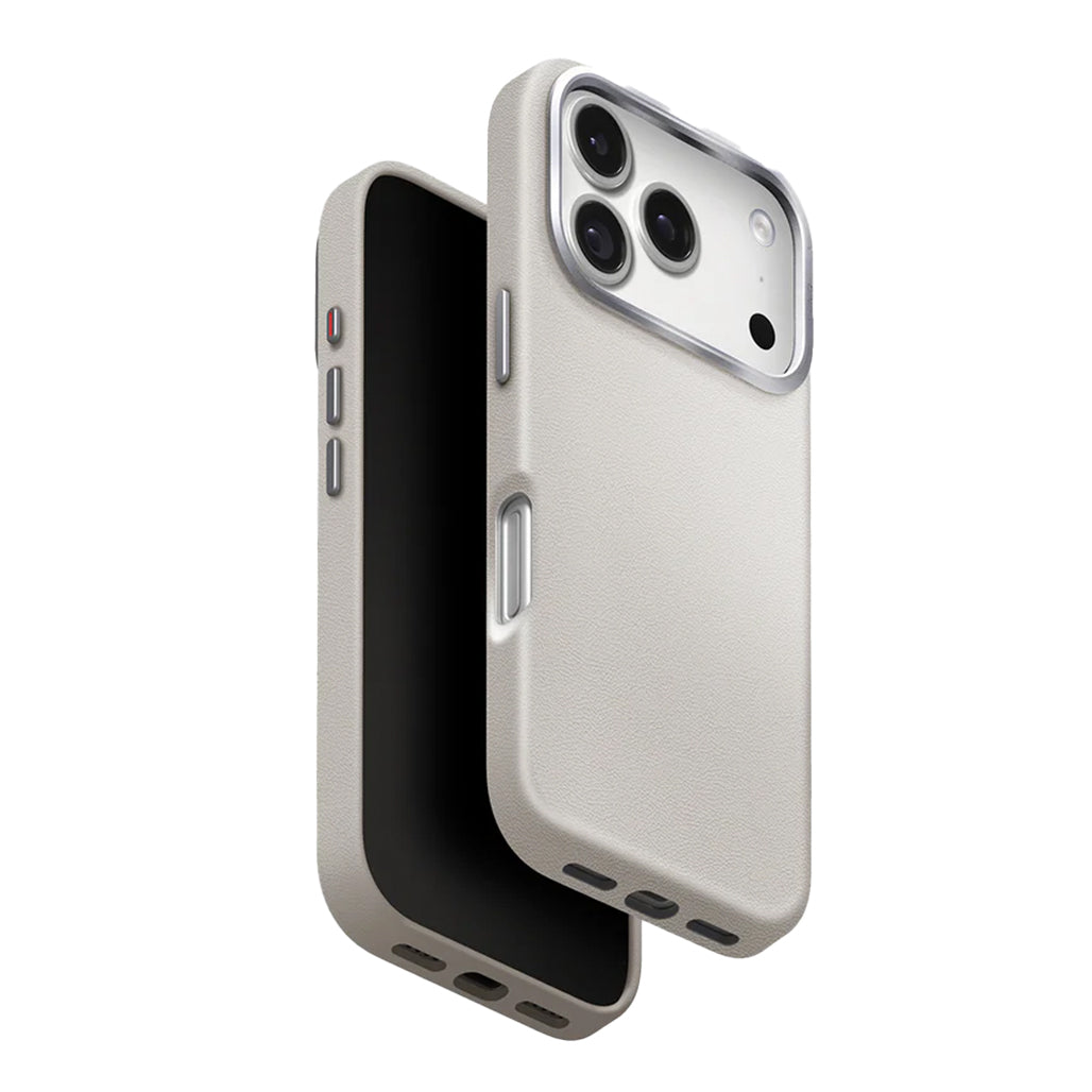 A Photo Of Uniq Lyden Dual-Tone Vegan Leather Case iPhone 17 Pro