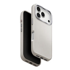 A Photo Of Uniq Lyden Dual-Tone Vegan Leather Case iPhone 17 Pro