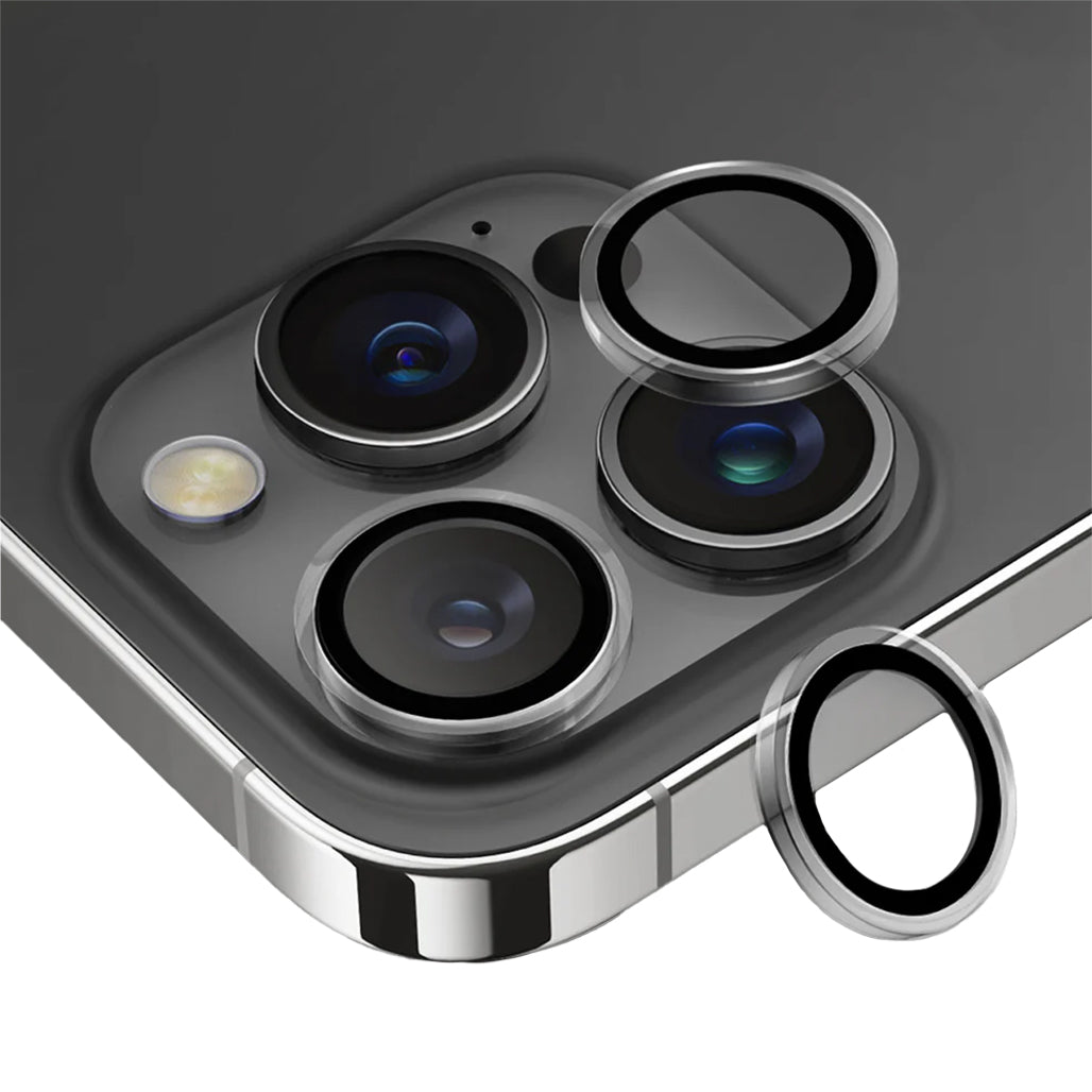 A Photo Of Uniq Optix ClearShield Tempered Glass Camera Lens Protector for iPhone 16 Pro / 16 Pro Max - Scratch-Resistant, Ultra-Slim, HD Clarity