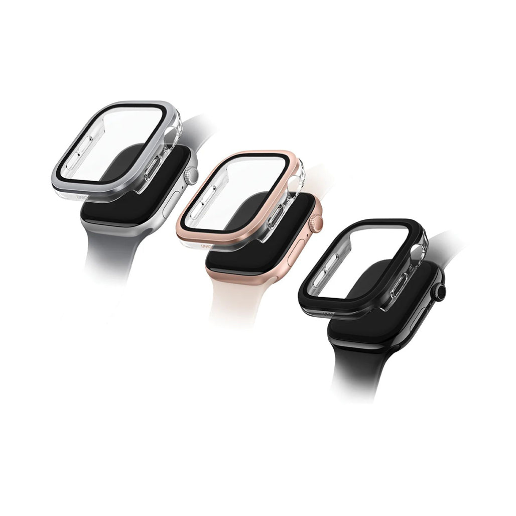 A Photo Of Uniq Voute Screen Protection Case for Apple Watch – Ultimate Full-Coverage Shield (Series 10, 42mm & 46mm)