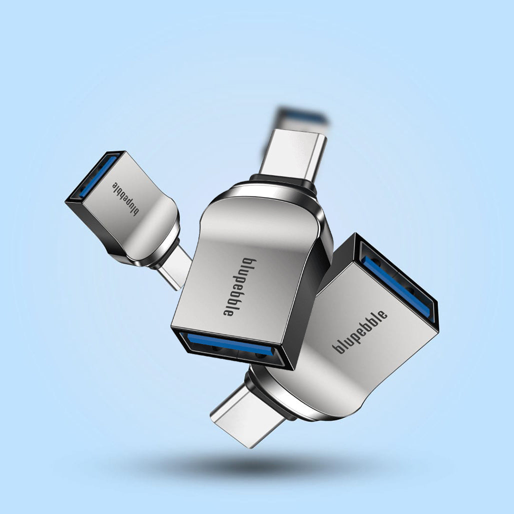 A Photo Of Blupebble USB-A to USB-C USB 3.1 OTG Adapter with 10Gbps Data Transfer