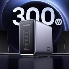 A Photo Of UGreen Nexode 300W 5-Port GaN USB-C Wall Charger