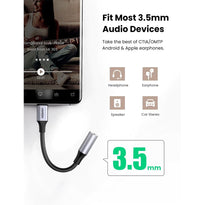 UGreen Braided USB-C to 3.5mm Headphone Adapter | High-Quality Type-C to Audio Jack Converter