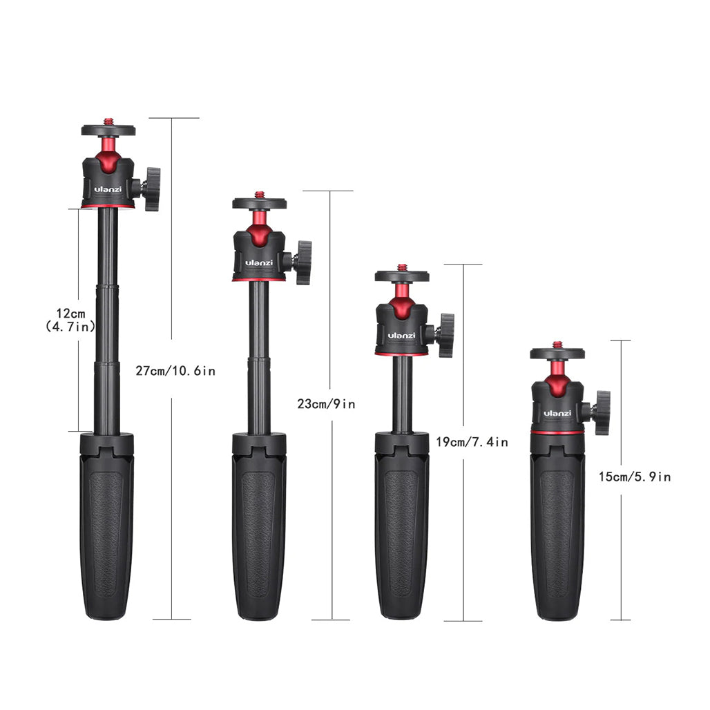 A Photo Of Ulanzi MT-08 Extendable Handheld Tripod with Non-Slip Grip and Secure Buckle Design
