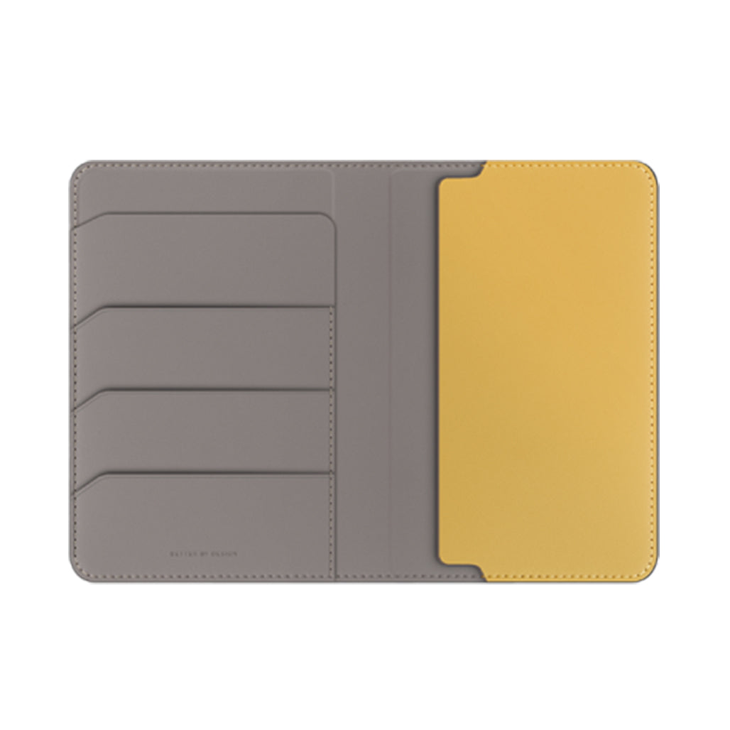 A Photo Of UNIQ Belmont Vegan Leather Passport Holder – RFID Protection, Slim Travel Wallet