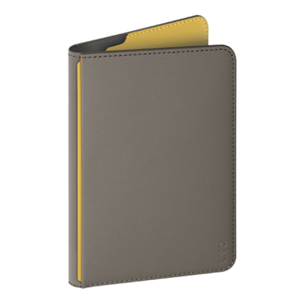 A Photo Of UNIQ Belmont Vegan Leather Passport Holder – RFID Protection, Slim Travel Wallet