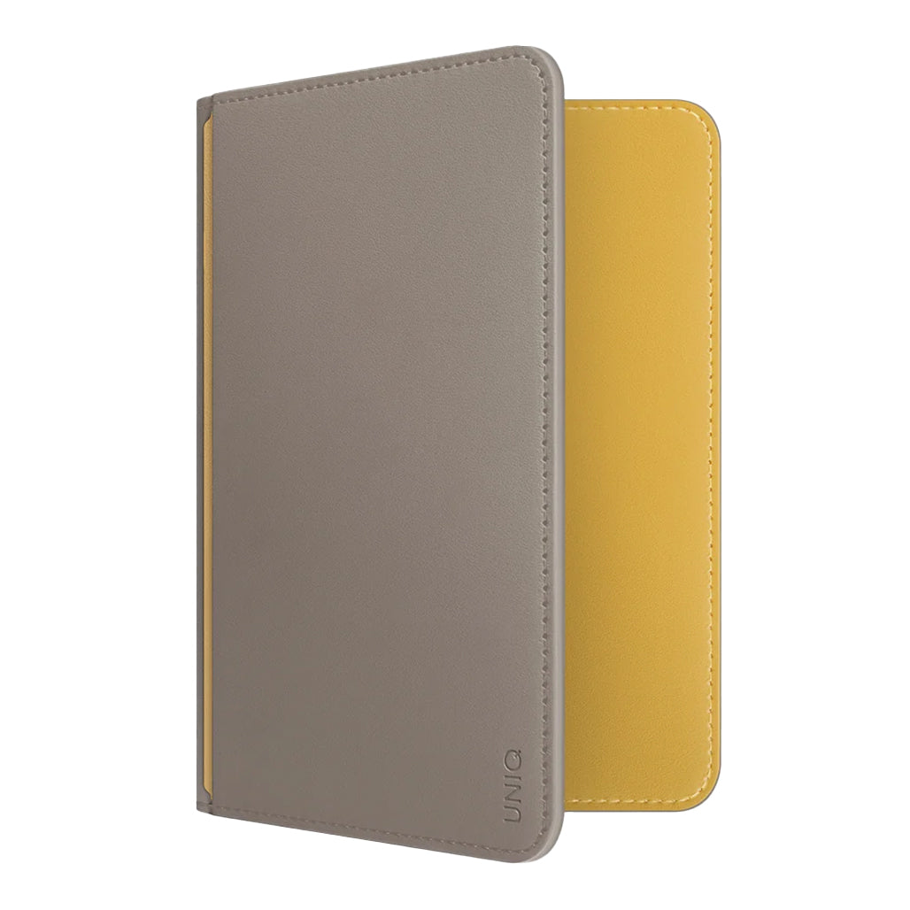 A Photo Of UNIQ Belmont Vegan Leather Passport Holder – RFID Protection, Slim Travel Wallet